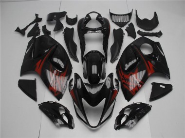 Buy 2008-2020 Glossy Black Red Suzuki GSXR 1300 Hayabusa Motorcycle Fairings UK