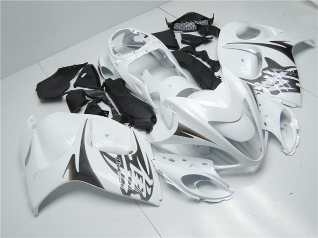 2008-2020 White Suzuki GSXR 1300 Hayabusa Motorcycle Fairings UK