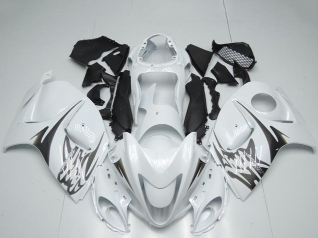 2008-2020 White Suzuki GSXR 1300 Hayabusa Motorcycle Fairings UK