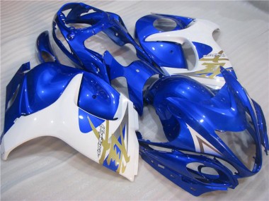 Buy 2008-2020 White Blue Suzuki GSXR 1300 Hayabusa Motorcycle Fairings UK