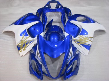 Buy 2008-2020 White Blue Suzuki GSXR 1300 Hayabusa Motorcycle Fairings UK