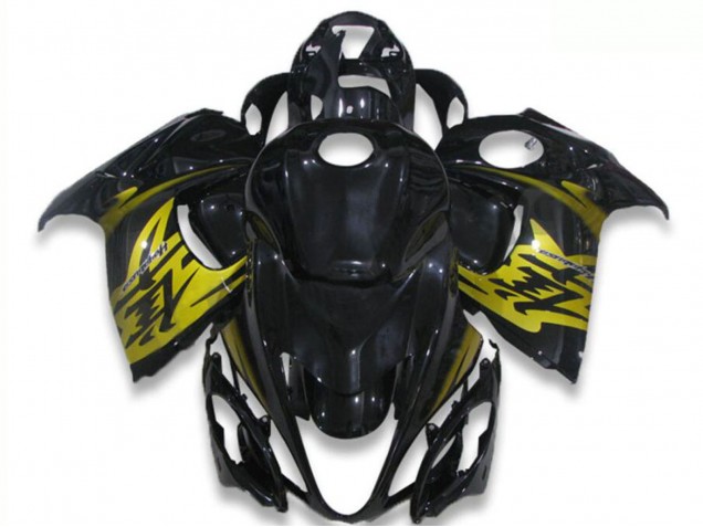 2008-2020 Glossy Black Yellow Suzuki GSXR 1300 Hayabusa Motorcycle Fairings UK