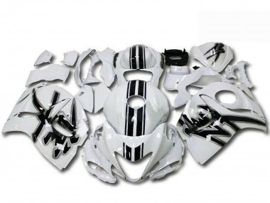 Buy 2008-2020 Pearl White Black Suzuki GSXR 1300 Hayabusa Motorcycle Fairings UK