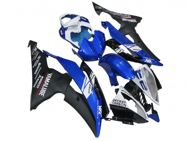 2008-2016 White Blue Matte Black Yamalube Yamaha YZF R6 Motorcycle Fairings UK