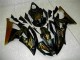 2008-2016 Glossy Black Gold Flame Yamaha YZF R6 Motorcycle Fairings UK