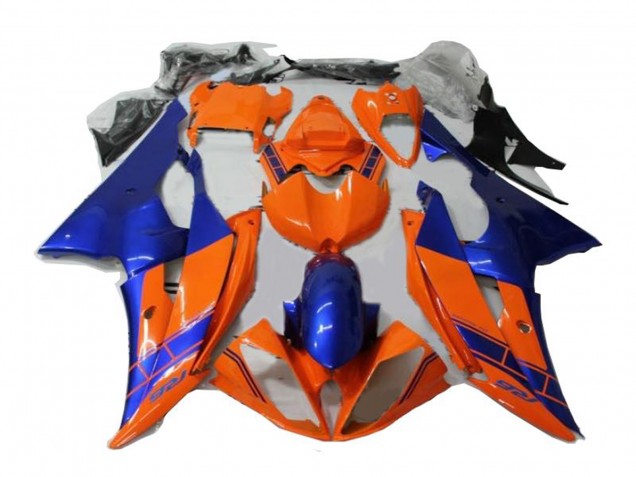 2008-2016 Orange Blue Yamaha YZF R6 Motorcycle Fairings UK