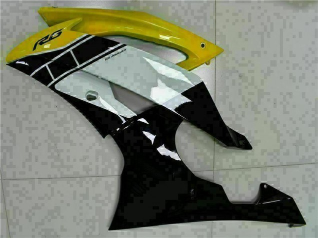 2008-2016 Yellow White Glossy Black Yamaha YZF R6 Motorcycle Fairings UK