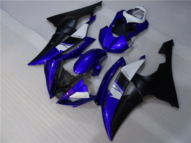 2008-2016 White Blue Matte Black Yamaha YZF R6 Motorcycle Fairings UK