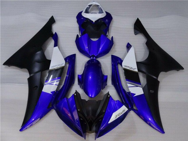 2008-2016 White Blue Matte Black Yamaha YZF R6 Motorcycle Fairings UK