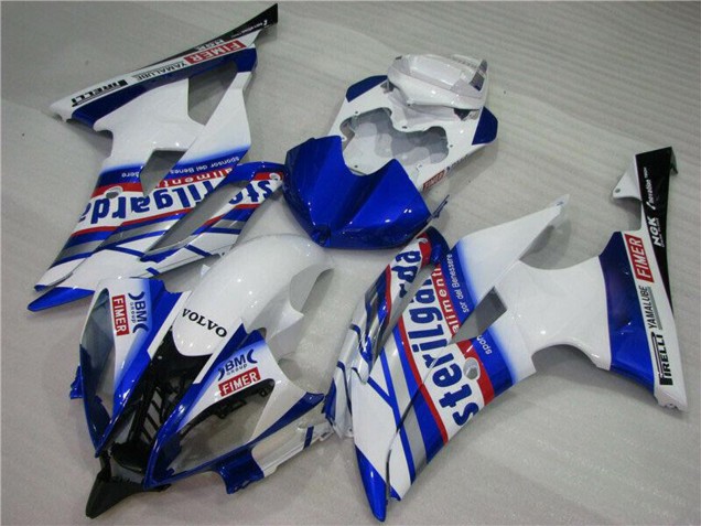 2008-2016 White Blue Red Sterilgarda Volvo Fimer Yamalube Yamaha YZF R6 Motorcycle Fairings UK
