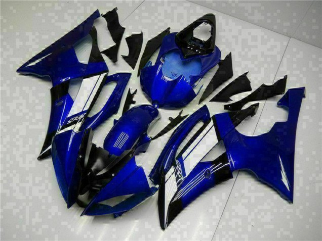 2008-2016 Blue White Yamaha YZF R6 Motorcycle Fairings UK