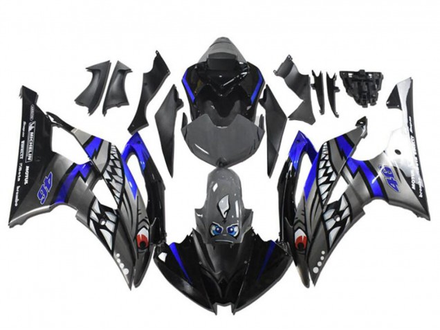 2008-2016 Blue Silver Grey Shark Yamaha YZF R6 Motorcycle Fairings UK