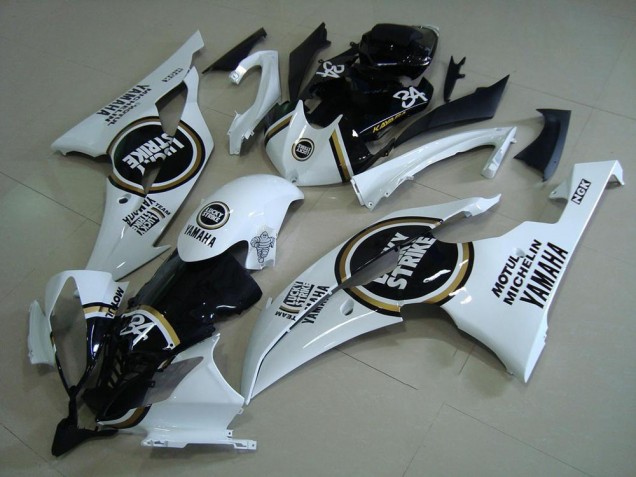 2008-2016 White Glossy Black Lucky Strike Motul Michelin 34 Yamaha YZF R6 Motorcycle Fairings UK