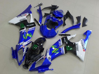 Buy 2008-2016 White Blue Glossy Black Green Monster MoviStar Yamaha YZF R6 Motorcycle Fairings UK