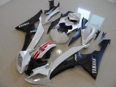 Buy 2008-2016 White Red Matte Black Yamaha YZF R6 Bike Fairings UK