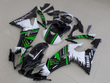Buy 2008-2016 White Glossy Black Green Monster Motul Yamaha YZF R6 Motorcycle Fairings UK