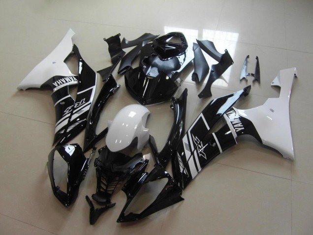 2008-2016 White Glossy Black Yamaha YZF R6 Motorcycle Fairing UK