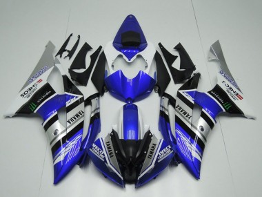 Buy 2008-2016 White Blue Silver Black Monster ENEOS Yamalube Semakin Didepan Yamaha YZF R6 Motorcycle Fairings UK