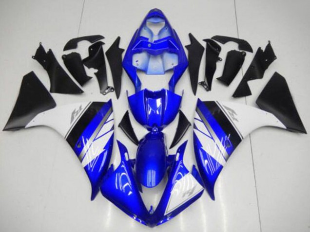 2009-2011 Blue White Matte Black Yamaha YZF R1 Motorcycle Fairings UK