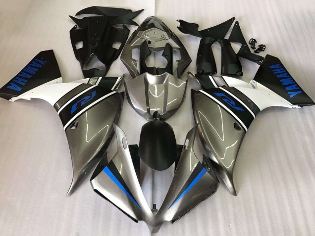 2009-2011 Silver White Blue Yamaha YZF R1 Motorcycle Fairings UK