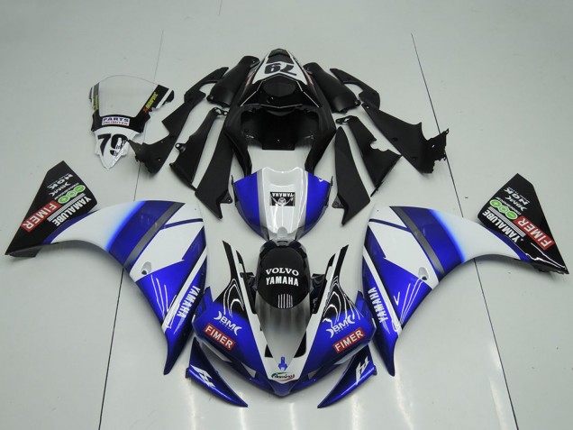 2009-2011 White Blue Black Sterilgarda Yamaha YZF R1 Motorcycle Fairings UK
