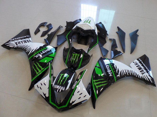 2009-2011 White Blue Black Green Monster Yamaha YZF R1 Motorcycle Fairings UK