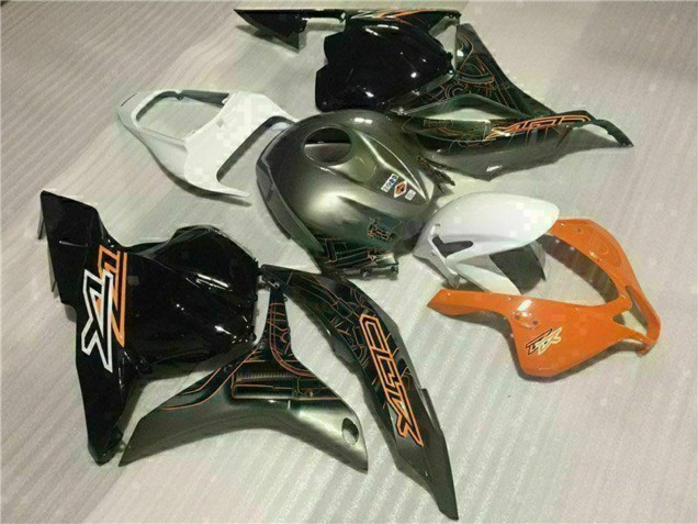 2009-2012 White Orange Glossy Black Honda CBR600RR Motorcycle Fairings UK
