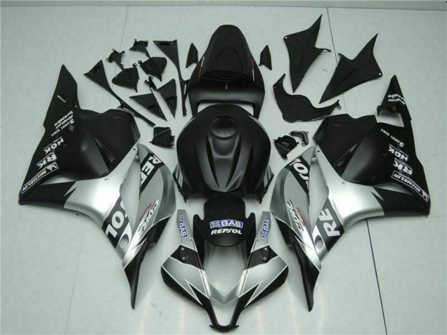 2009-2012 Silver Matte Black Repsol Honda CBR600RR Motorcycle Fairings UK