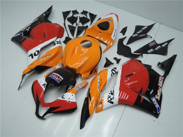 2009-2012 Orange White Red Glossy Black Repsol Honda CBR600RR Full Motorcycle Fairing Kits UK