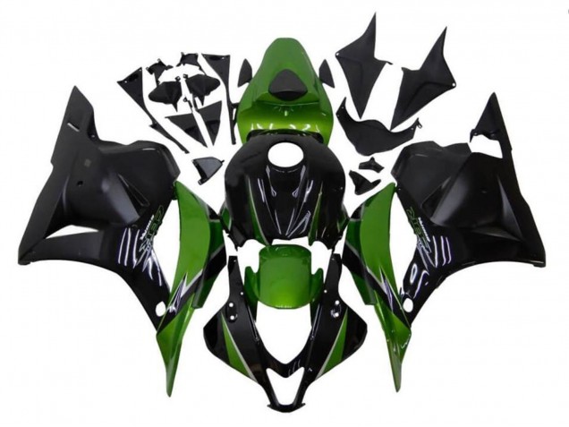 2009-2012 Black Green Honda CBR600RR Motorcycle Fairings UK