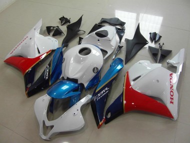 Buy 2009-2012 White Blue Red Glossy Black Honda CBR600RR Motorcycle Fairing UK