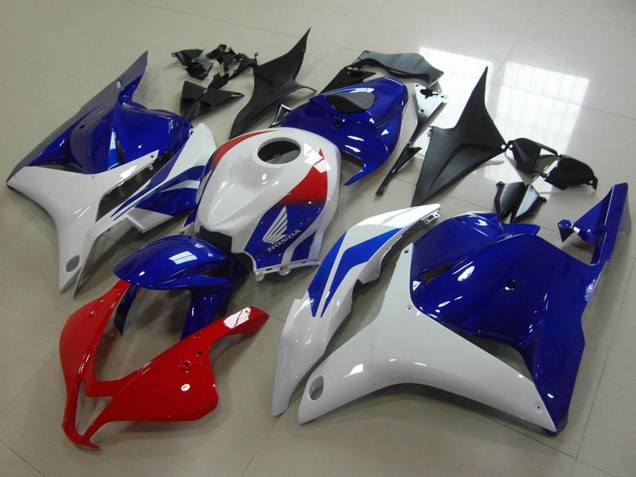 2009-2012 White Red Blue Honda CBR600RR Motorcycle Fairing UK