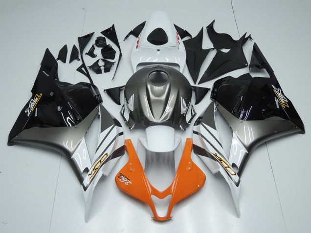 2009-2012 White Silver Orange Glossy Black Honda CBR600RR Motorcycle Fairings UK