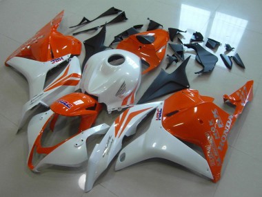 Buy 2009-2012 White Orange HRC Honda CBR600RR Motorcycle Fairings UK