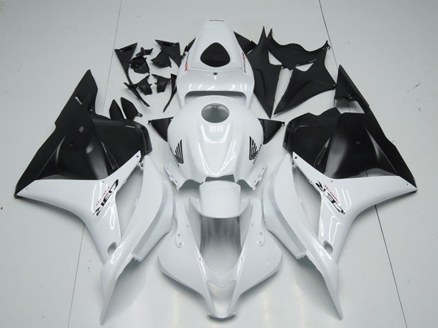 2009-2012 White Matte Black Honda CBR600RR Motorcycle Fairing UK