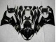 2009-2012 Glossy Black Gold Ninja Kawasaki ZX6R Motorcycle Fairings UK