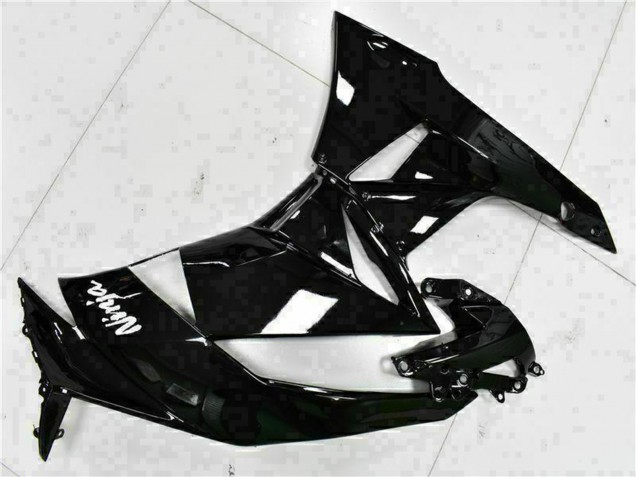 2009-2012 Glossy Black White Ninja Kawasaki ZX6R Motorcycle Fairings UK