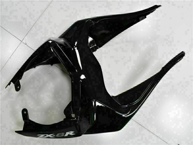 2009-2012 Glossy Black White Ninja Kawasaki ZX6R Motorcycle Fairings UK