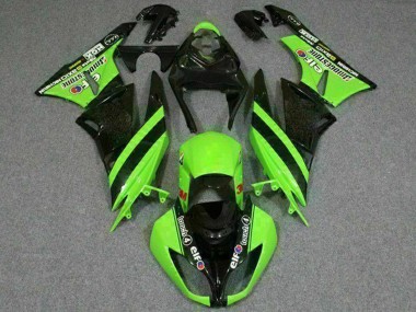 Buy 2009-2012 Green Glossy Black Elf Touch4 Bridgestone Kawasaki ZX6R Motorcycle Fairings UK