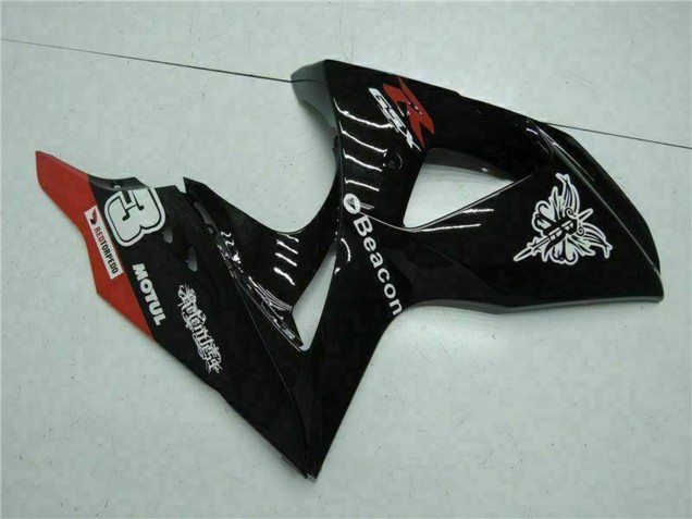 2009-2016 Glossy Black Red Beacon Motul Suzuki GSXR 1000 Motorcycle Fairings UK