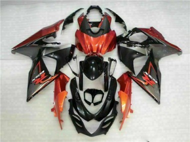 Buy 2009-2016 Orange Glossy Black Suzuki GSXR 1000 Motorcycle Fairings UK
