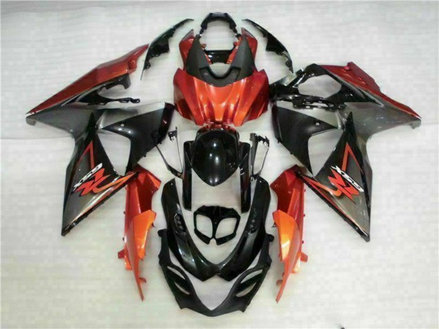 2009-2016 Orange Glossy Black Suzuki GSXR 1000 Motorcycle Fairings UK