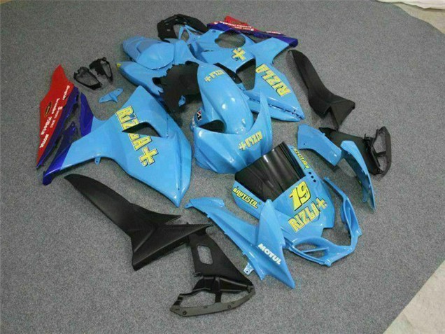 2009-2016 Blue Yellow Rizla 19 Red Suzuki GSXR 1000 Motorcycle Fairings UK