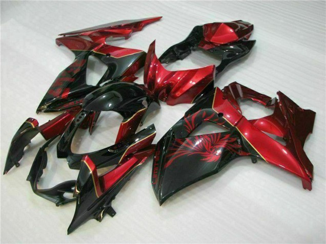 2009-2016 Red Glossy Black Suzuki GSXR 1000 Motorcycle Fairings UK
