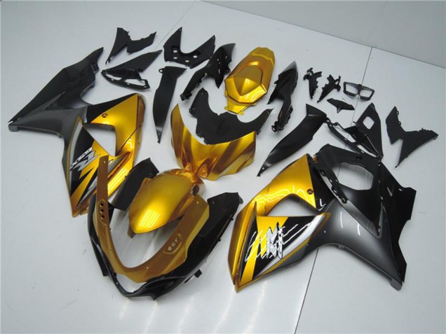 2009-2016 Gold Matte Black Suzuki GSXR 1000 Motorcycle Fairings UK