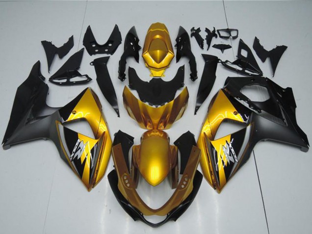 2009-2016 Gold Matte Black Suzuki GSXR 1000 Motorcycle Fairings UK