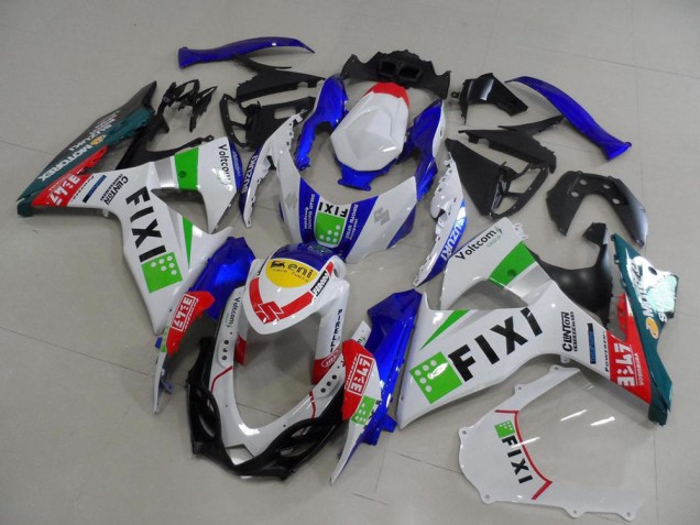 2009-2016 White Blue Green Yellow Red Fixi Suzuki GSXR 1000 Motorcycle Fairings UK