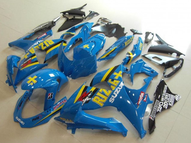 2009-2016 Blue Yellow Rizla Hopper Motul Suzuki GSXR 1000 Motorcycle Fairings UK