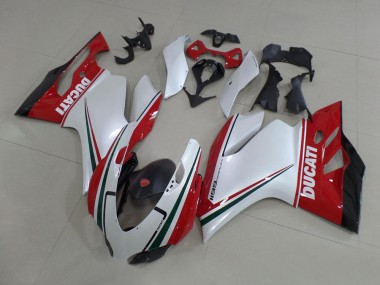 Buy 2011-2014 White Red Black Green Ducati 1199 Motorcycle Fairing Kits UK