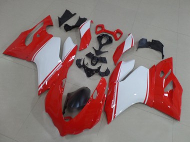 Buy 2011-2014 Red White Black Ducati 1199 Motorcycle Fairings UK